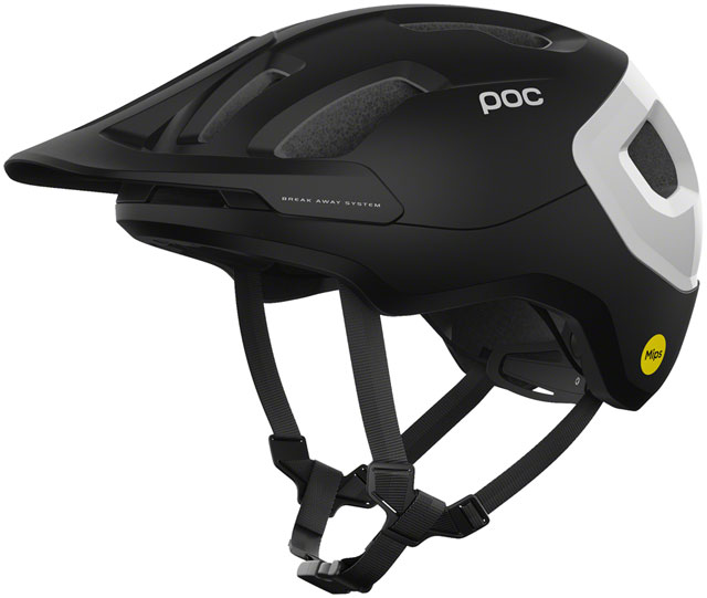 POC Axion Race MIPS Helmet - Black/White, X-Small