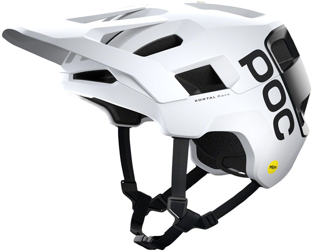 POC Kortal Race MIPS Helmet - White/Black, Medium/Large
