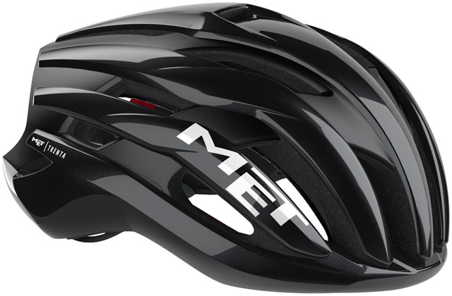 MET Trenta Helmet - Black/Red Gloss, Small