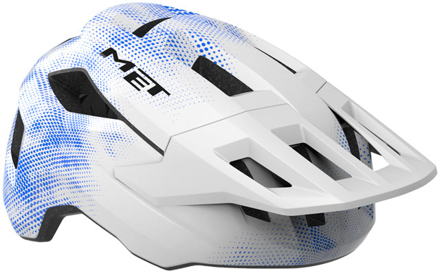 MET Shelter Youth Helmet - White/Blue, Universal