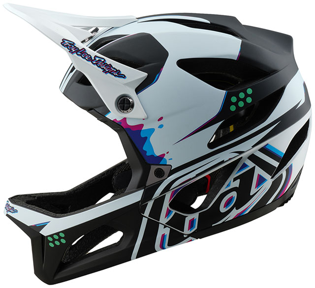 Troy Lee Designs Stage Helmet – Trooper White, Medium/Large