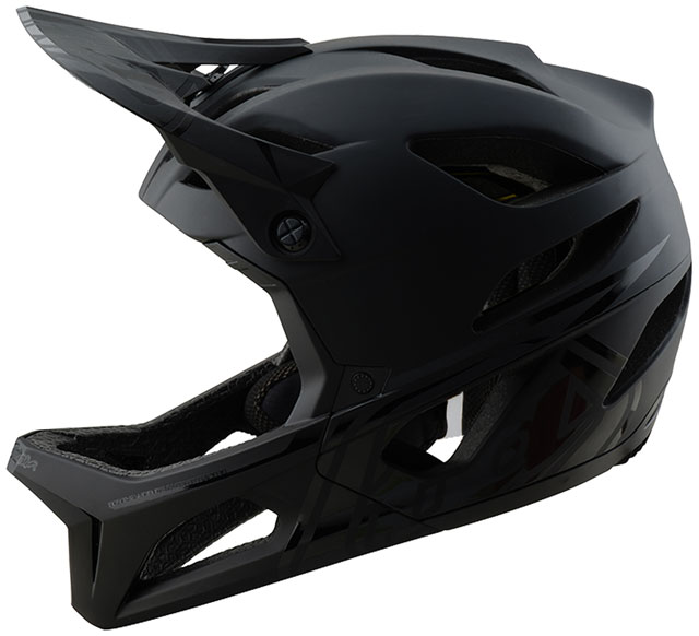 Troy Lee Designs Stage Helmet – Stealth Midnight, Medium/Large