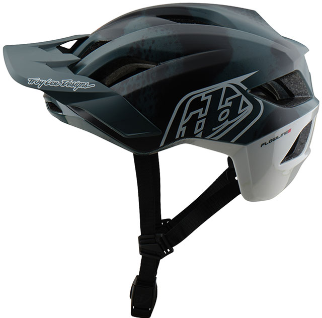 Troy Lee Designs Flowline SE Helmet – Badge Camo Gray, X-Small/Small