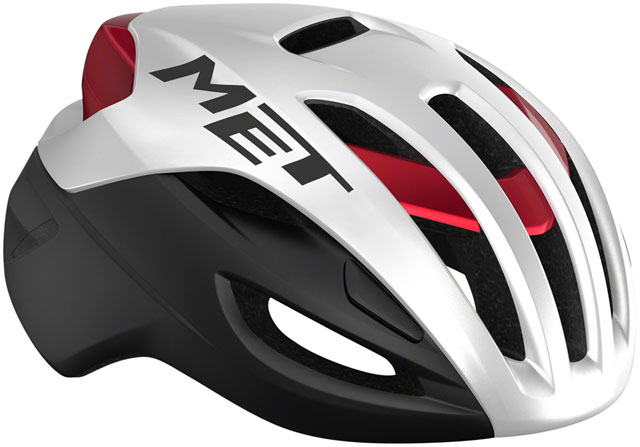 MET Rivale MIPS Helmet - White/Black/Red Metallic, Matte/Glossy, Medium
