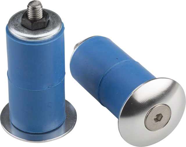 Problem Solvers Bar End Plugs: Silver