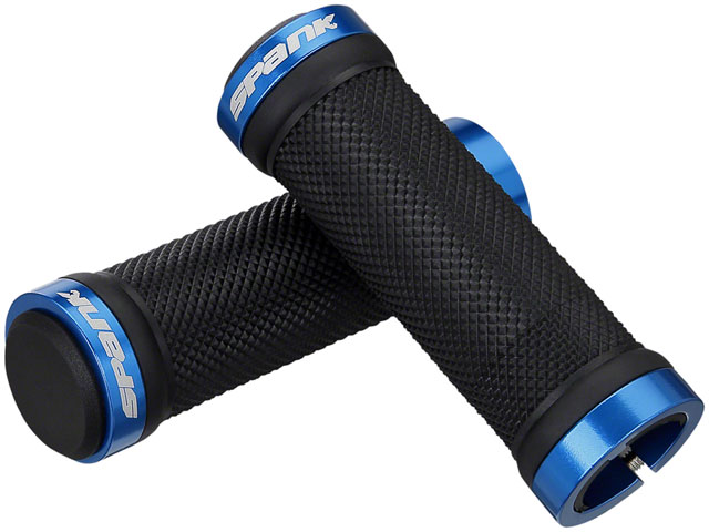 Spank Spoon Grom Grips - Black/Blue