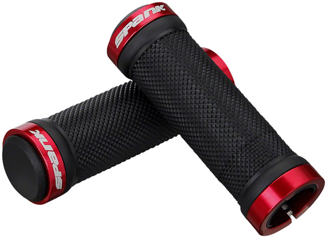 Spank Spoon Grom Grips - Black/Red