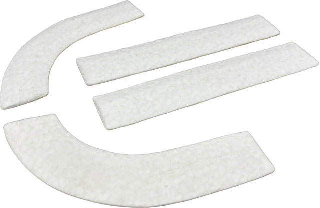 Jagwire Pro Anti-Vibration Handlebar Pad Set - eTPU Foam, For Drop Bars, White