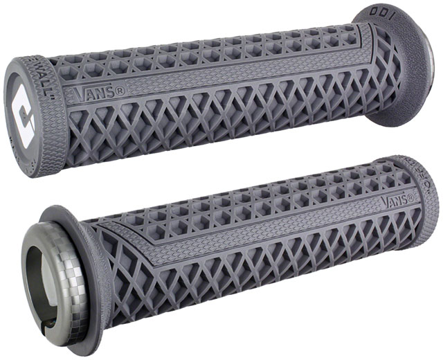 ODI Vans V2.1 Grips - White/Graphite/Gray, Lock-On