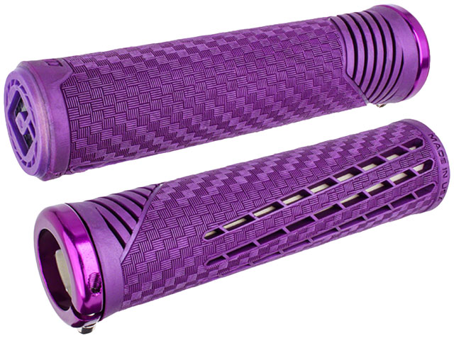 ODI CF V2.1 Grips - Purple, Lock-On