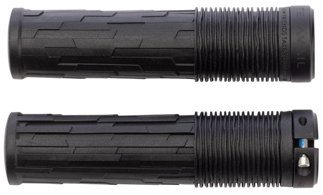 Teravail Lytho Grips - Lock-On, Obsidian Black, 32mm