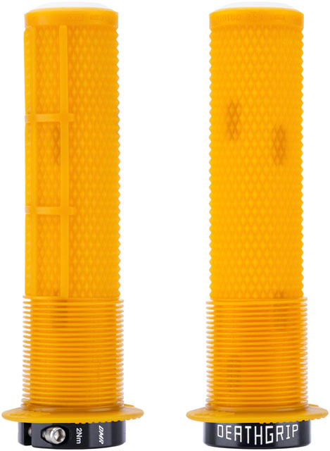 DMR DeathGrip 2 Flanged Grips - Thin, Lock-On, Gum