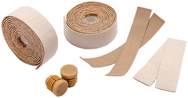 Brooks Cotton Cork Bar Tape - 1.5mm, Natural