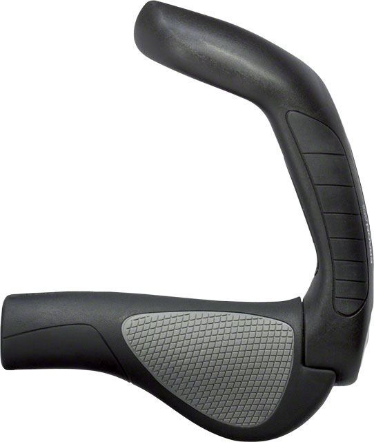 Ergon GP5 Grips - Lock-On, Large, Black/Gray