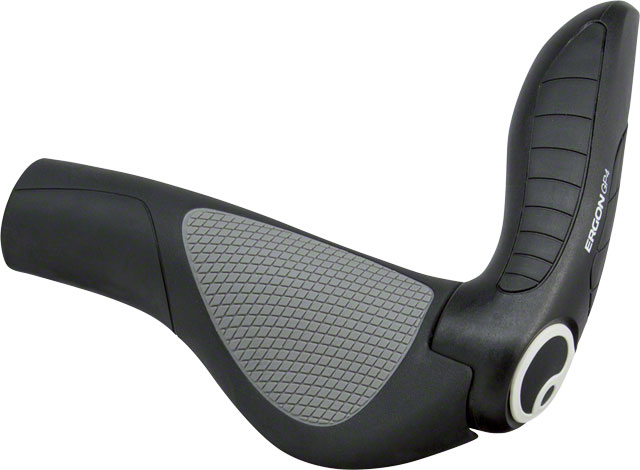 Ergon GP4 Grips - Lock-On, Large, Black/Gray