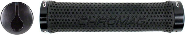 Chromag Basis Grips - Black, Lock-On