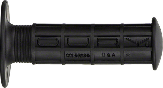 Oury BMX Waffle Grips - Black, Flange