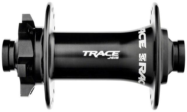 RaceFace Trace J-Bend 615 Front Hub - 15 x 110mm, 6-Bolt, Black, 32H
