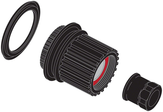 ENVE Composites Innerdrive Freehub Body - Stainless Steel, Micro Spline