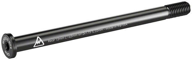 Wheels Manufacturing Rear Thru Axle - M12 x 1.75 x 22, 165mm