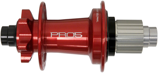 Hope Pro 5 Rear Hub - 12 x 148mm, 6-Bolt, Micro Spline, Red, 28H