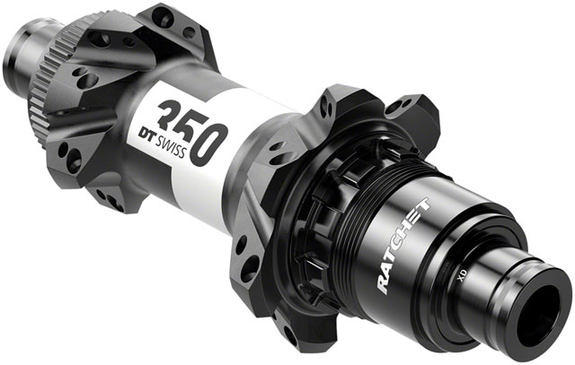 DT Swiss 350 Rear Hub - 12 x 148mm, Center-Lock, XD, Black, 28H, Straight Pull, 36pt, Straight Pull