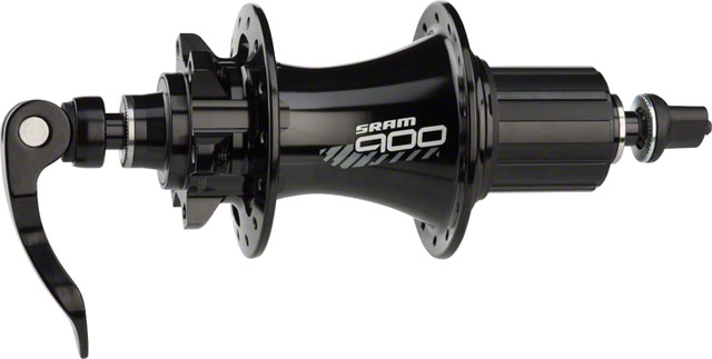 SRAM 900 Rear Hub - QR x 135mm/12 x 142mm, 6-Bolt, HG 11 Road, Black, 24H