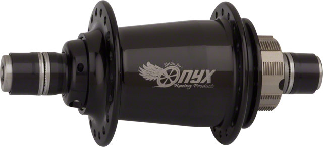 Onyx BMX Ultra Rear Hub - 3/8", 10 x 110mm, Rim Brake, Black, 36H