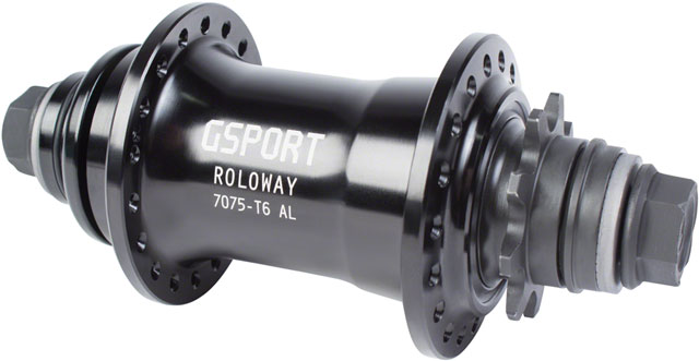 G Sport Roloway Cassette Rear BMX Hub - 9T, RSD/LSD, Black