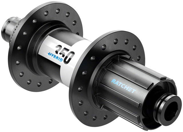 DT Swiss 350 Hybrid Rear Hub - 12 x 148mm, Center-Lock, HG 11 MTN, Black, 32h, 24pt