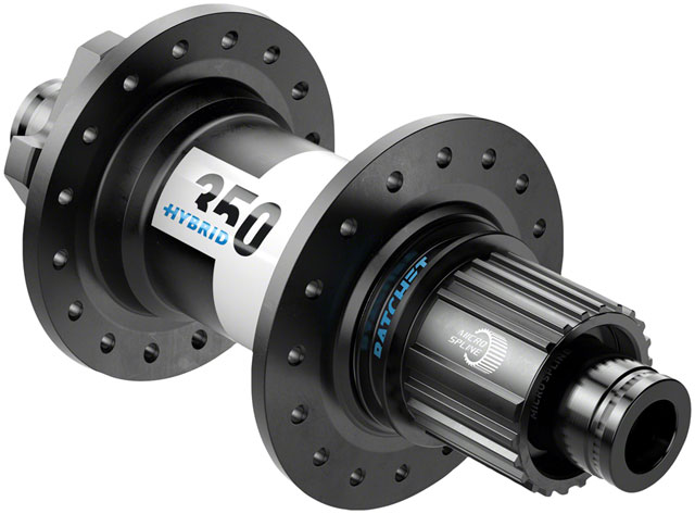 DT Swiss 350 Hybrid Rear Hub - 12 x 148mm, 6-Bolt, Micro Spline, Black, 32h, 24pt