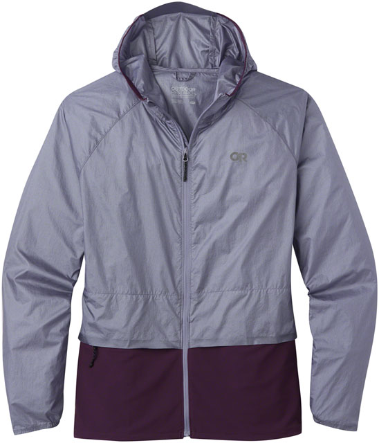 Outdoor Research Helium Wind Hoodie - Haze/Blueberry, Women's, Medium