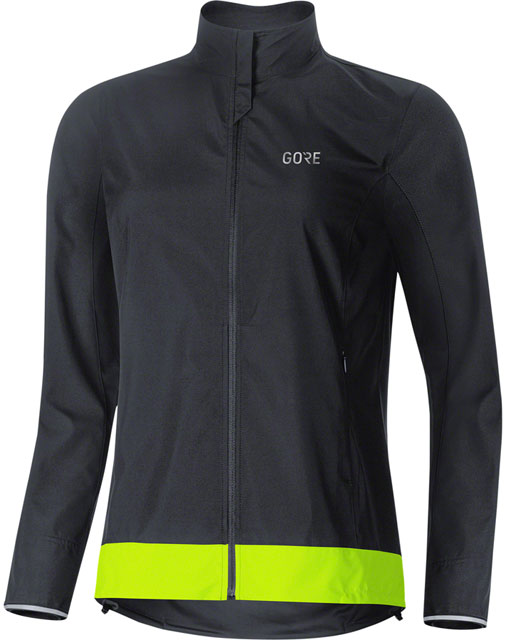 GORE C3 WINDSTOPPER Classic Jacket - Black/Neon Yellow, Women's, Large