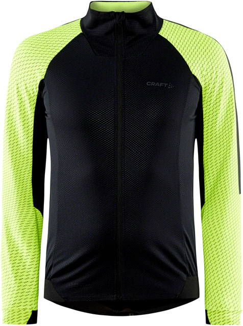Craft ADV Bike Lumen Subz Jacket - Black/Flumino, Men's, Large