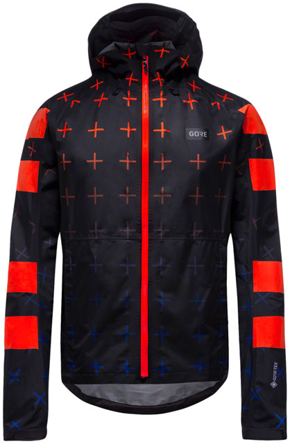 GORE Endure Jacket - Black/Fireball, Men's, Large