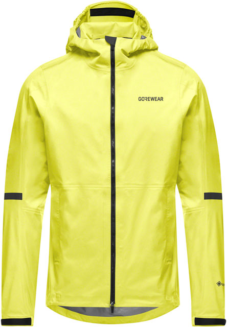 Gorewear Lupra Gore-Tex 2.0 Hooded Jacket - Black/Neon Yellow, Men's, Large