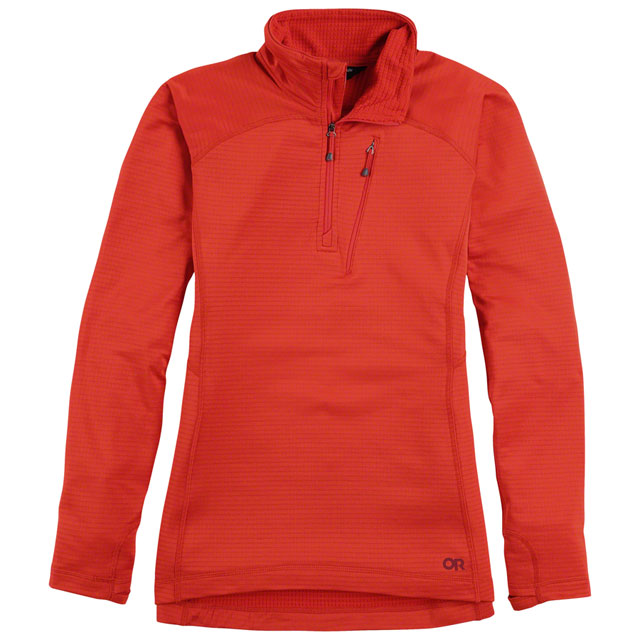 Outdoor Research Vigor Quarter Zip - Cranberry, Women's, Medium