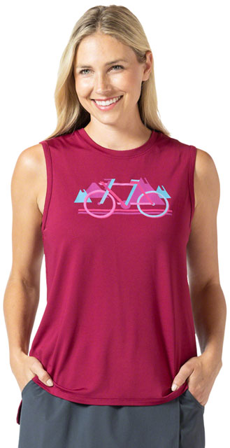 Terry Tech Tank - Anemone/Block, X-Large