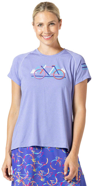 Terry Tech Tee - Flow, Iris/Block, Medium