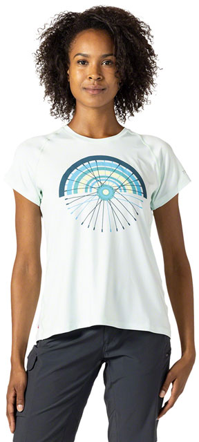 Terry Tech Tee - Flow, Sea/Spoke, X-Large