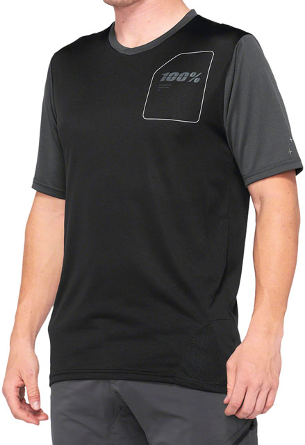 100% Ridecamp Jersey - Charcoal/Black, Large