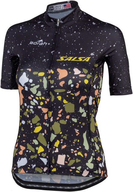 Salsa Women's Terrazzo Aero Jersey - Small, Black