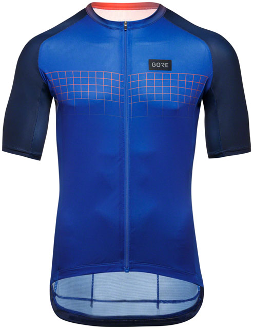 GORE Grid Fade Jersey 2.0 - Blue/Fire, Men's, Medium
