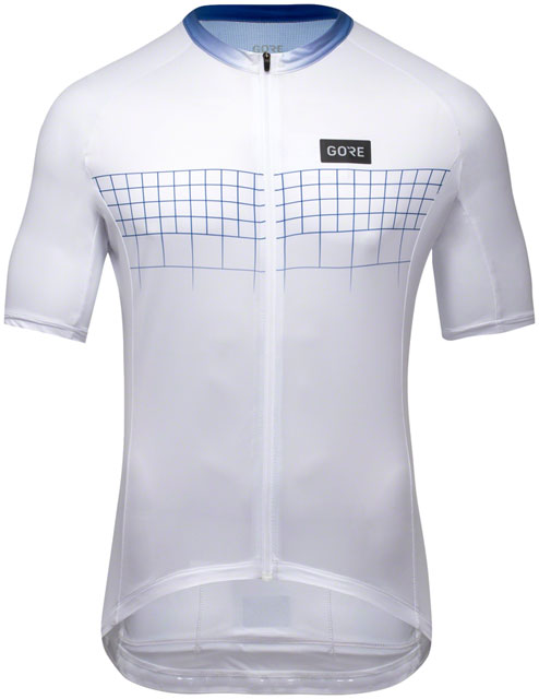 GORE Grid Fade Jersey 2.0 - White/Blue, Men's, Small