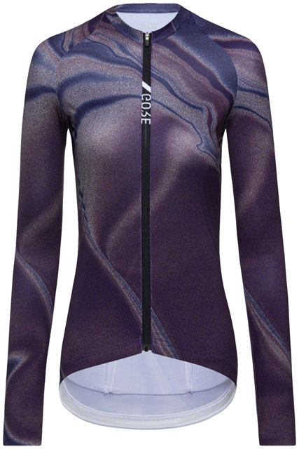 Gorewear Torrent Jersey - Long Sleeve, Process Purple/Ultramarine, Women's, Medium/8-10