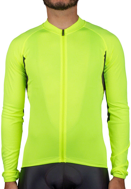 Bellwether Sol-Air UPF Long Sleeve Jersey - Hi-Vis, Men's, Medium