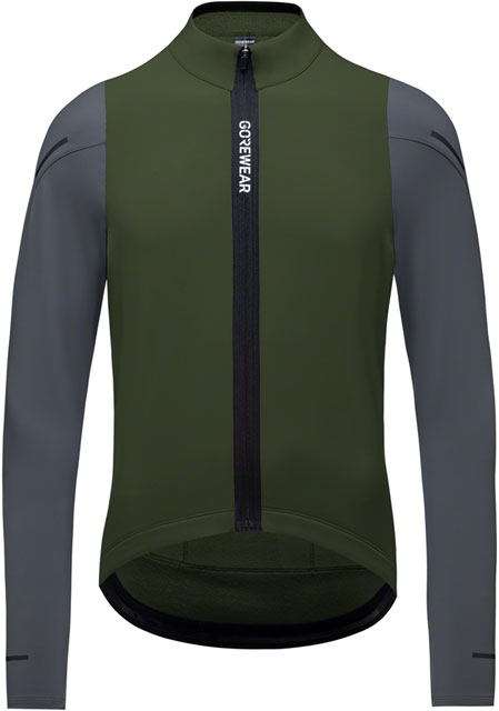 Gorewear Spinshift Thermo Long Sleeve Jersey - Green/Graphite, Men's, Small