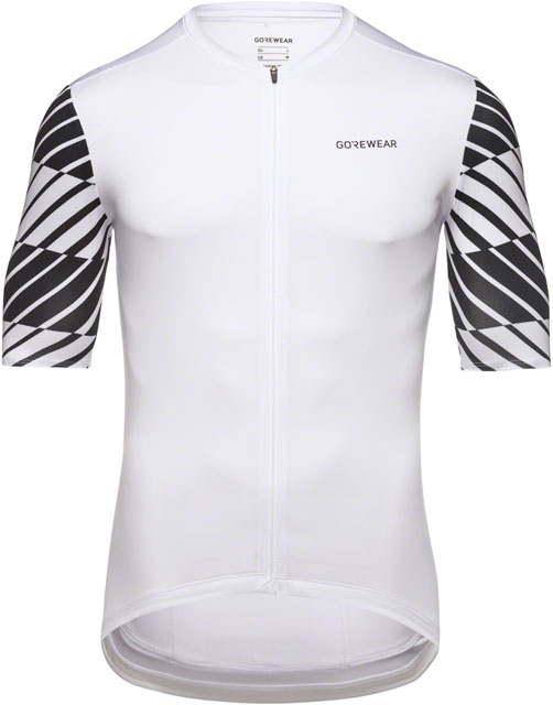 Gorewear Swiftride Optical Jersey - White/Black, Men's, X-Large