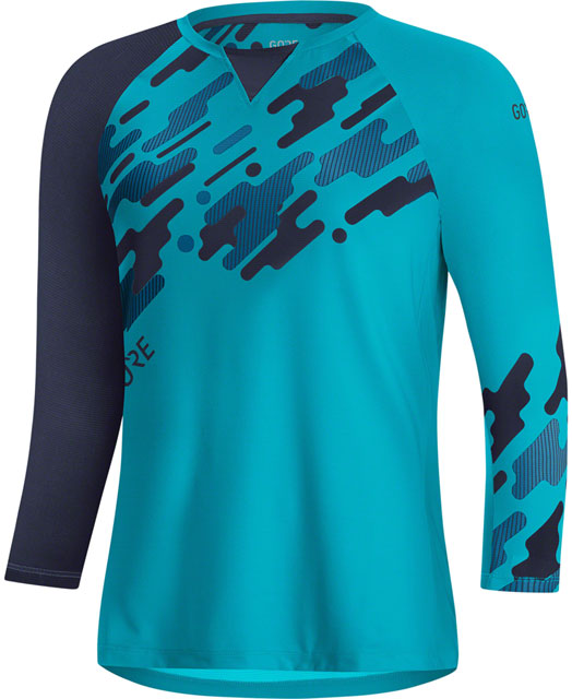 GORE® C5 Trail 3/4 Cycling Jersey - Scuba Blue/Orbit Blue, Women's, Small