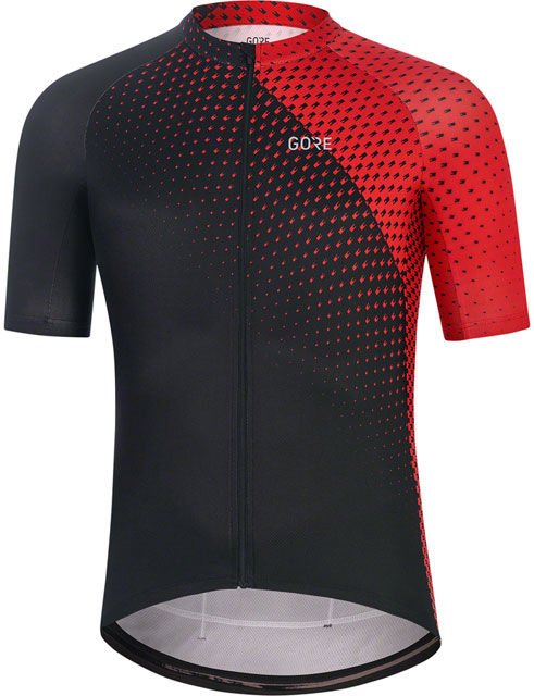 GORE® Wear Flash Cycling Jersey - Black/Red, Men's, Large